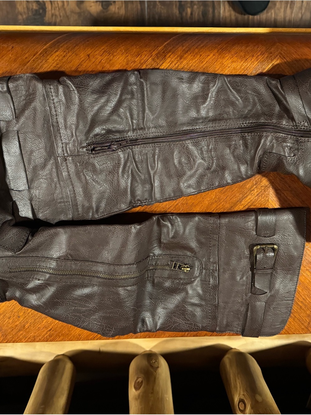 American Rag Chocolate Brown Shoe Box Accent